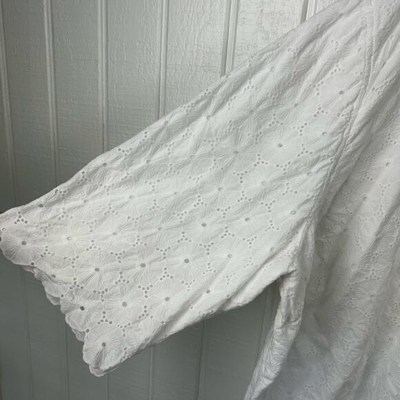 💓Sold💓not for sale💓Liz & Me Women 3/4 Sleeve Blouse Top Boho Western Romantic P - Picture 2 of 6